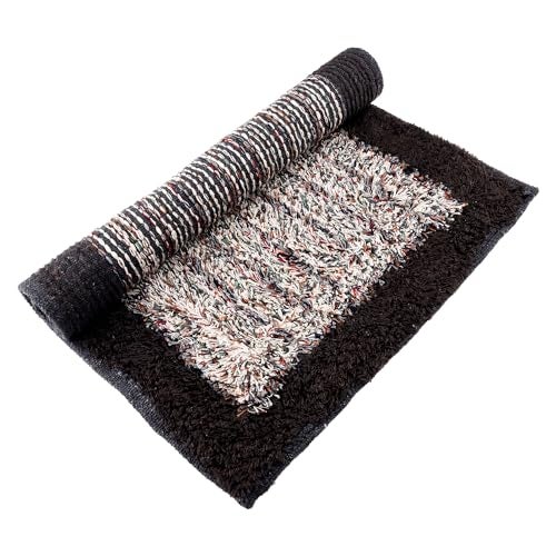 Kuber Industries Door Mat | Anti-Skid Trapper Rectangular Mat for Door Entrance | Floor Mat for Home Entrance | Cotton Border Door Mat | Pack of 3 | Multi - Image 5