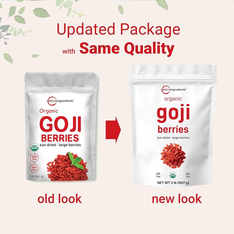 Micro Ingredients Organic Goji Berries - Image 3