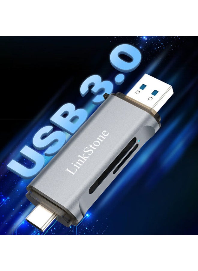 Linkstone Liantuo Usb 3.0 High-speed Reader Tf/sd Card Support For Camera Dashcam Surveillance Memory Card Mobile Storage Type-c/usb 3.0 Dual Card Simultaneous Reading - Image 1
