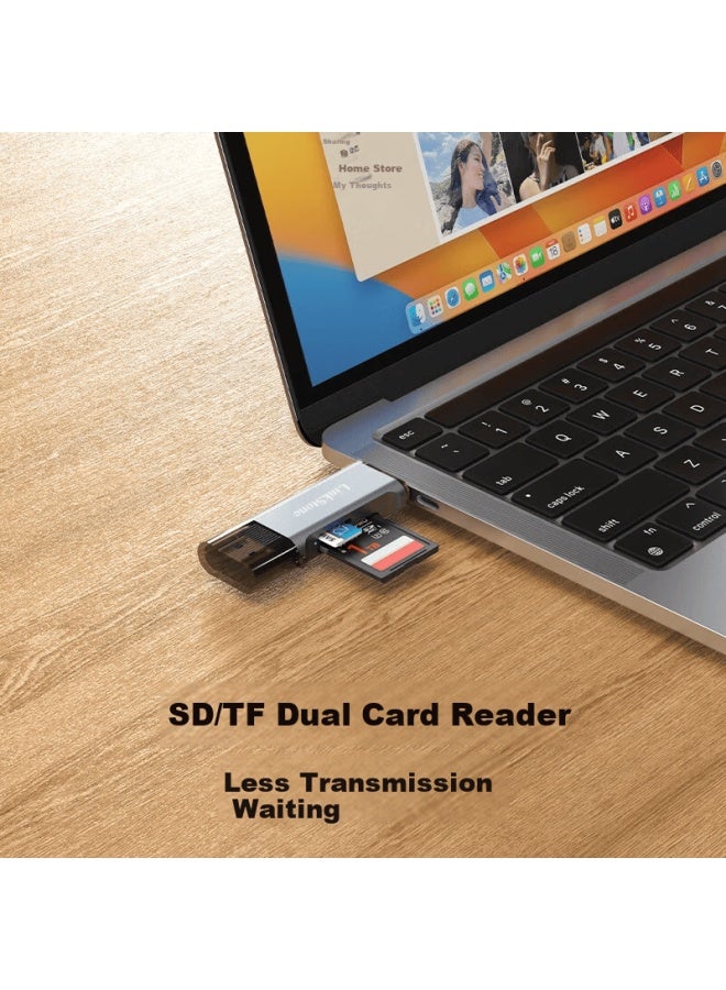 Linkstone Liantuo Usb 3.0 High-speed Reader Tf/sd Card Support For Camera Dashcam Surveillance Memory Card Mobile Storage Type-c/usb 3.0 Dual Card Simultaneous Reading - Image 2
