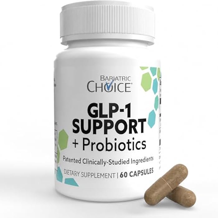 Bariatric Choice GLP-1 Supplement + Probiotics | DygloFit® & SNZ 1969 Probiotic | Supports GLP-1 Pathways, Metabolic Balance & Gut Health | Gluten-Free, Vegan | 60 Capsules - Image 1