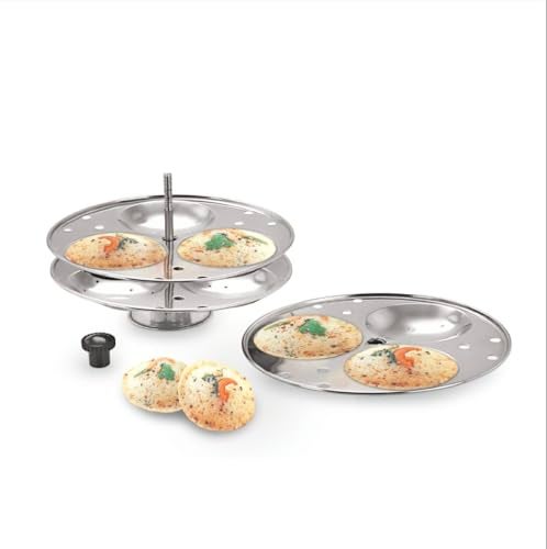 Marwall Stainless Steel Big Idli Stand (3 Idli x 4 Plates) - Image 2