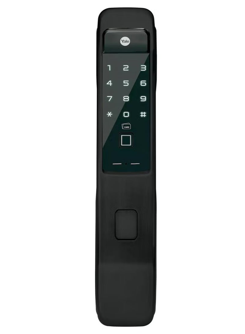 ييل قفل Yale YMI70A الذكي للدفع والسحب (أسود) - Image 1