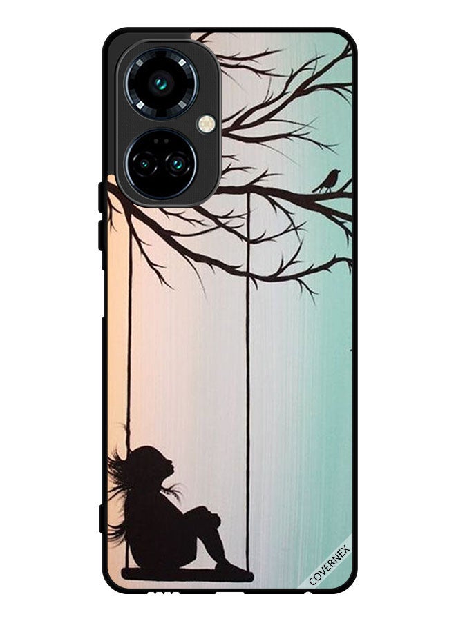Covernex Protective Case Cover For Tecno Camon 19 Pro Sad Little Girl Art Paint - Image 1