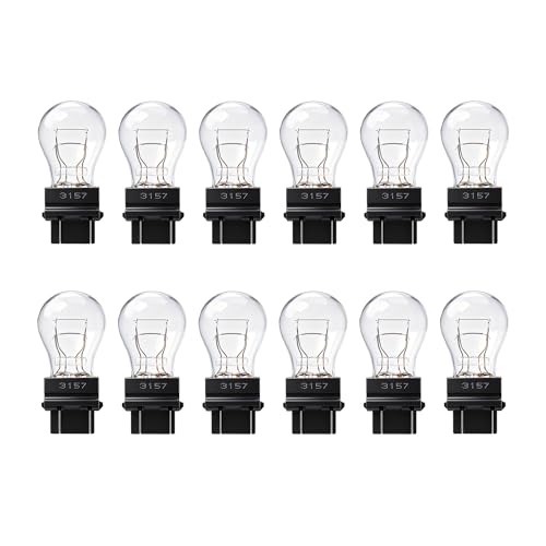 Kadiby 12 Pack 3157 Bulb 4157 Bulbs T25 P277W 3057 3157LL 4057 3047 BrakeTailTurn Signal Auto Light Bulbs fit for Jeep Grand CherokeeFord FSeries Ram PickupCorollaSilverado - Image 1