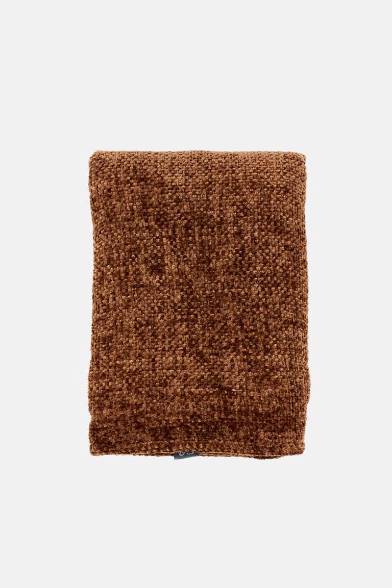 Muy Mucho Textured Decorative Pillow, Dark Brown - Image 1