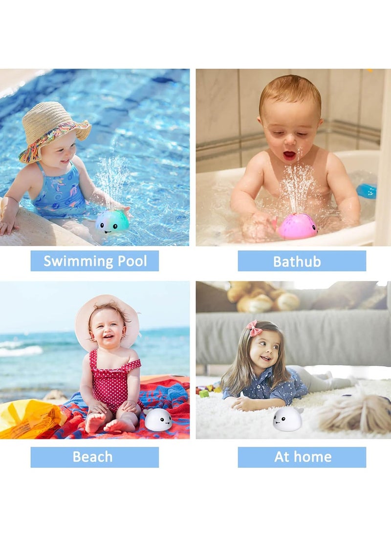 ToolHouse - Baby Bath Toys, Whale Bath Toy Sprinkler, Light Up Bath Toys, Automatic Induction Spray Water Bathtub Shower Toys for Toddlers - Image 1