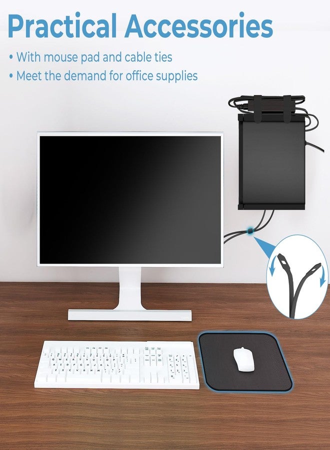 Varghesyla Mini PC Mount for Dell OptiPlex MFF and Pro Micro PC VESA Wall and Under Desk Mount for Dell OptiPlex Micro Pc Mounting Bracket for Dell QCM1250 7050 7080 5070 7020 3000 7060 and More with Mouse Pad - Image 4