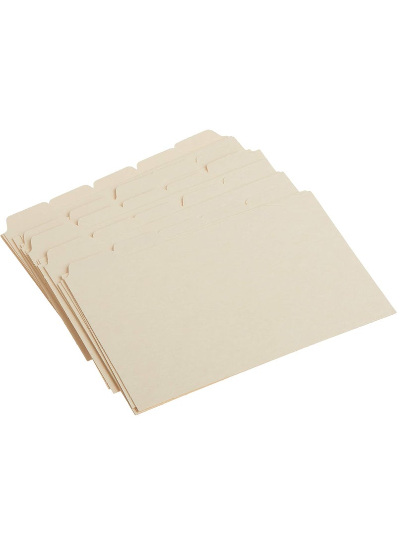 Smead Smead Card Guide Plain 15Cut Tab AZ 6 W x 4 H Manila 25 per Set 56076  - Image 4
