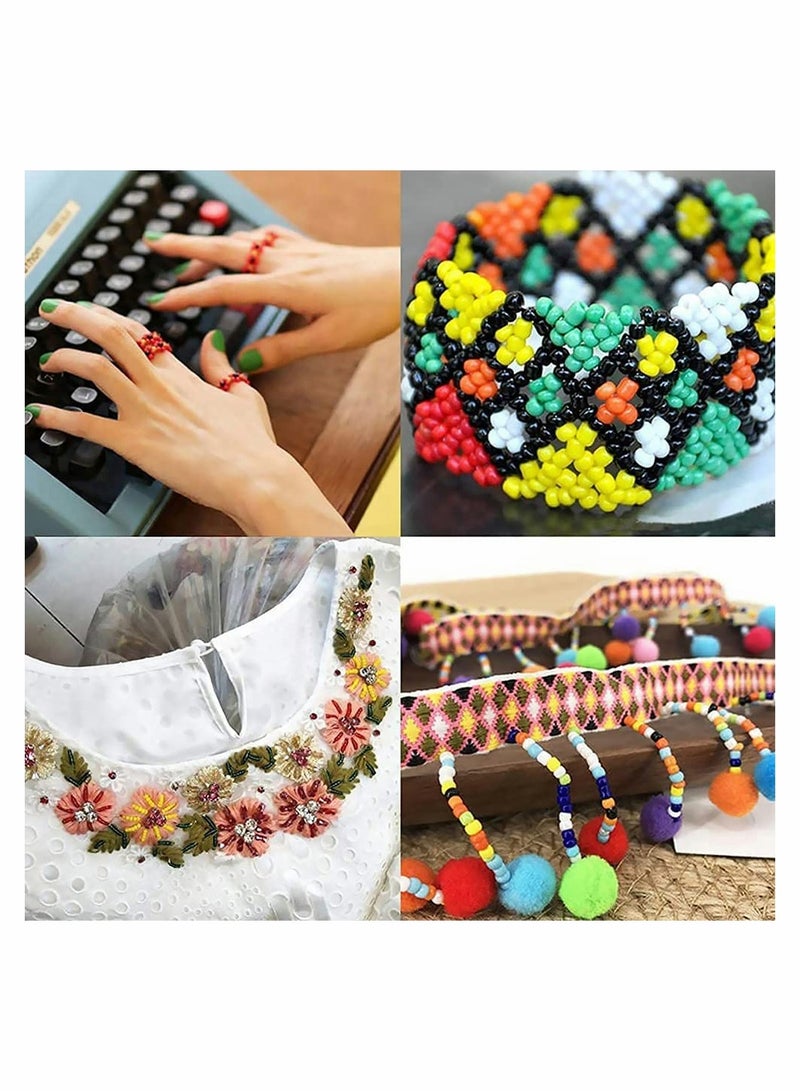 KASTWAVE 3300 Alphabet Beads and Pony Beads 24 Grid Craft Beads with String Mini Seed Beads Set for Jewelry Making - Image 3