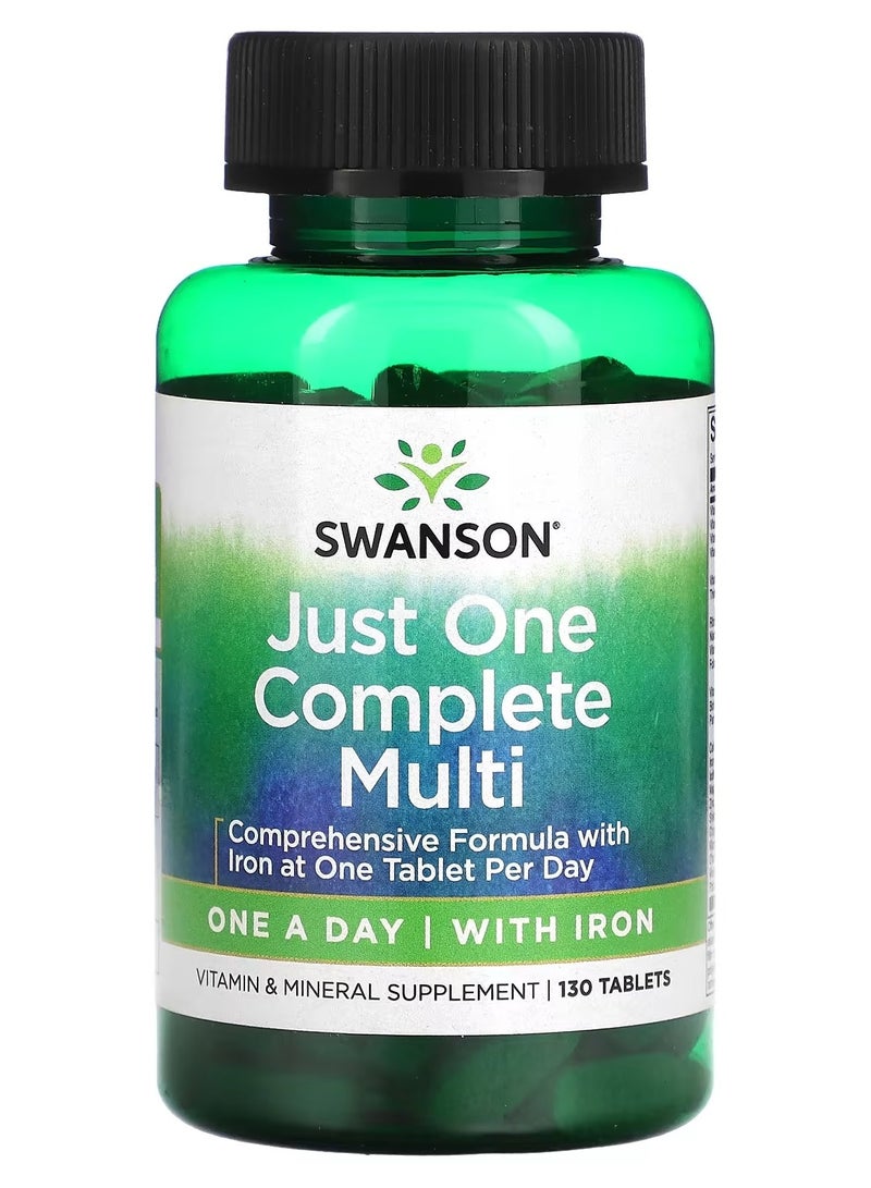 سوانسون، جست ون كومبليت ملتي مع الحديد، 130 قرصًا