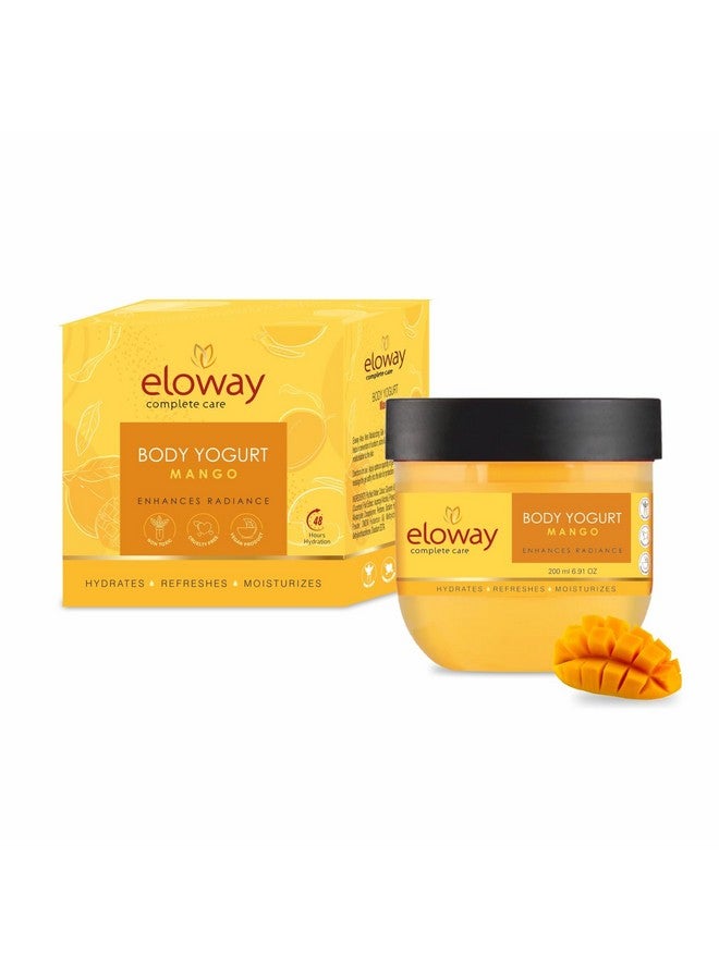 Eloway Body Yogurt/Body Butter Moisturizer For Dry Skin, 200G - Mango Flavor | Non-Sticky| Body Cream For 48Hrs Moisturization For Deeply Nourished, Moisturized & Glowing Skin - Image 2
