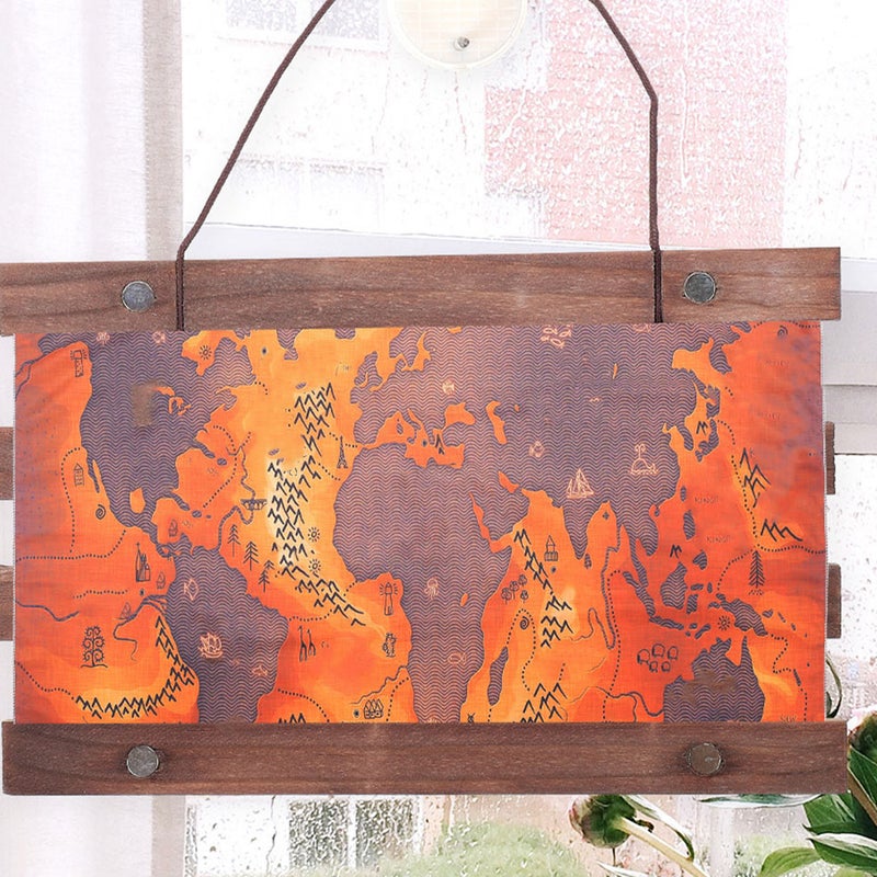 1 Poster Frame Hanger Wood Painting Poster Scroll Hanger Frame For Home - Image 4