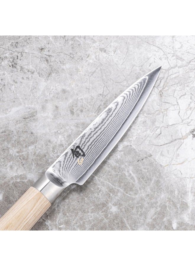 Shun Cutlery Classic Blonde Paring Knife 3.5", Small, Nimble Cooking Knife For Peeling, Coring, Trimming And More, Precise Cutting Knife, Handcrafted Japanese Kitchen Knife - Image 3