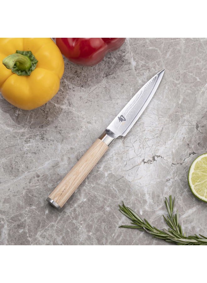 Shun Cutlery Classic Blonde Paring Knife 3.5", Small, Nimble Cooking Knife For Peeling, Coring, Trimming And More, Precise Cutting Knife, Handcrafted Japanese Kitchen Knife - Image 2