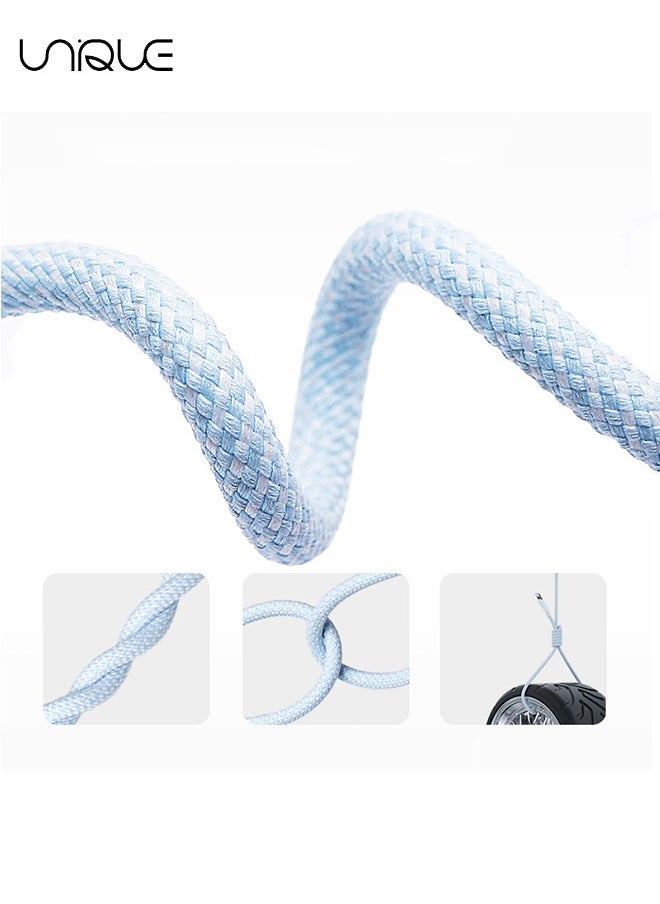 Unique - Dynamic Series Fast Charging Data Cable Type-C To iPhone Power Delivery 20W 2.4A Charger Cord Compatible with 14/13/12/11/XS Max/XS/XR/8/7/6S/6/5, iPad And More,2m, Blue - Image 1