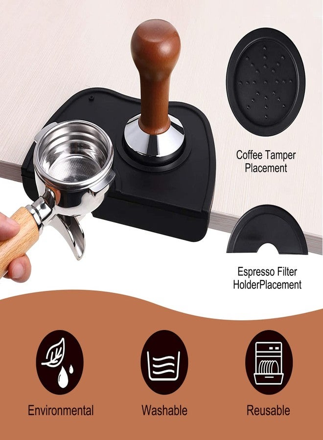 MYSENLAN Coffee Knock Box,Set of 2 Pieces Espresso Knock Box Coffee Tamper Mat Reliable Barista Tools,Espresso Dumpster with Removable Knock Lever and Non-Slip Base,for Barista Bar Shop Worktop - Image 4
