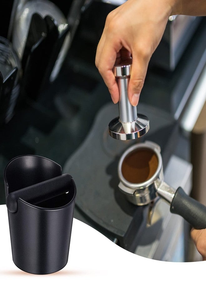 MYSENLAN Coffee Knock Box,Set of 2 Pieces Espresso Knock Box Coffee Tamper Mat Reliable Barista Tools,Espresso Dumpster with Removable Knock Lever and Non-Slip Base,for Barista Bar Shop Worktop - Image 5