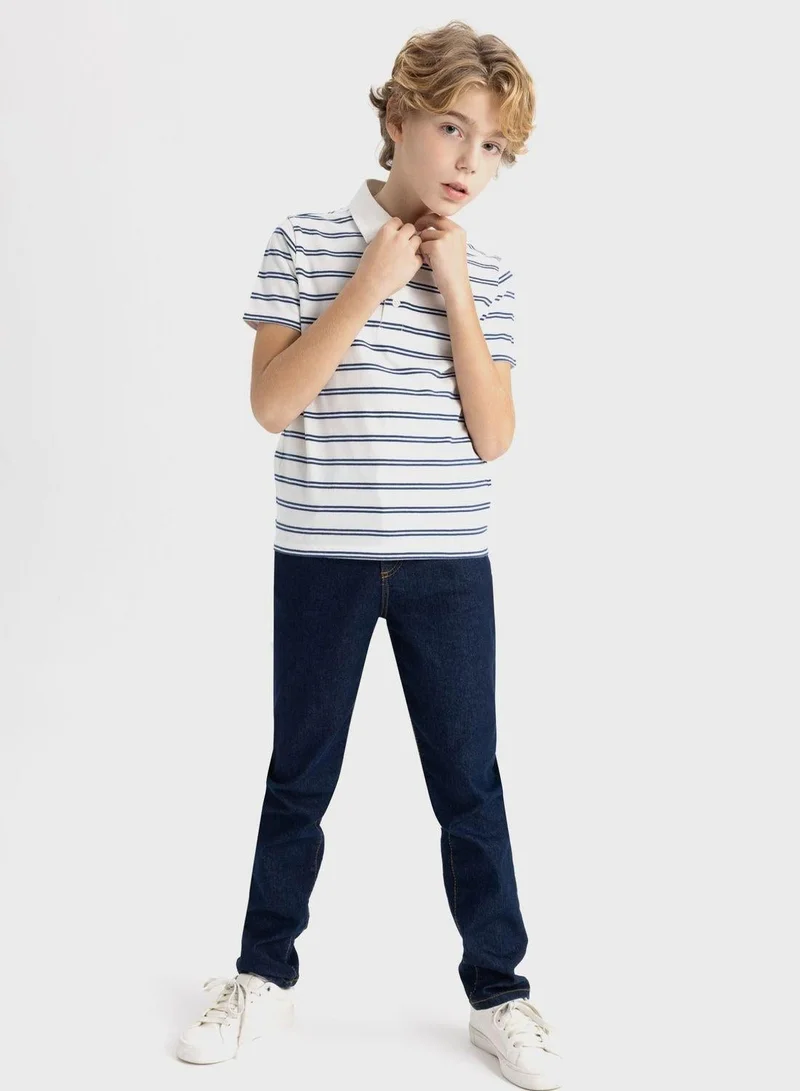 DeFacto  Regular Fit Short Sleeve Polo T-Shirt  | Best Price UAE