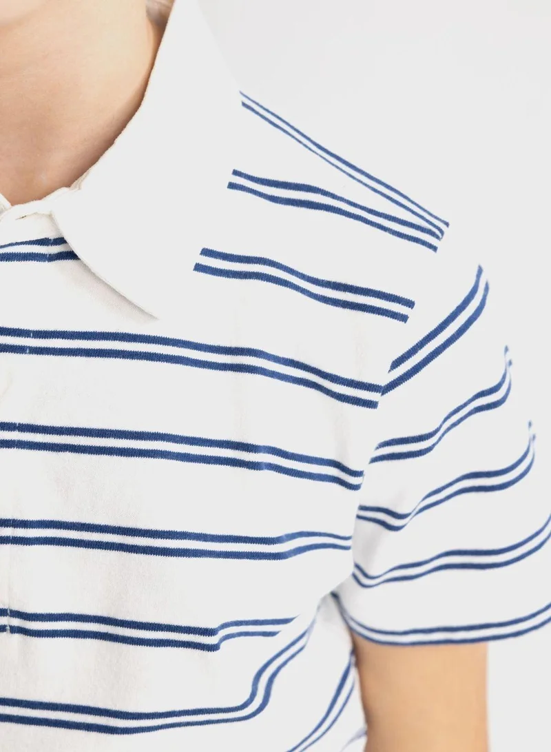 DeFacto  Regular Fit Short Sleeve Polo T-Shirt  | Best Price UAE