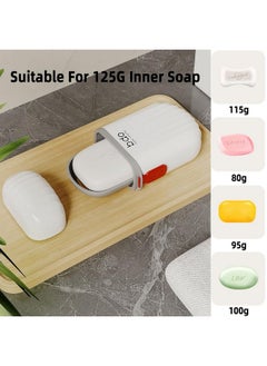 Travel Soap Case Soap Box Waterproof and Leakproof, Strong Sealing Soap case with Lid Including Convenient Handle for Travel, Bathroom, Camp, Outdoor(White) - pzsku/Z234A7C83435C00BD3543Z/45/_/1725265777/fbc6f196-c17f-4c5e-a894-d85ad3bd82e6