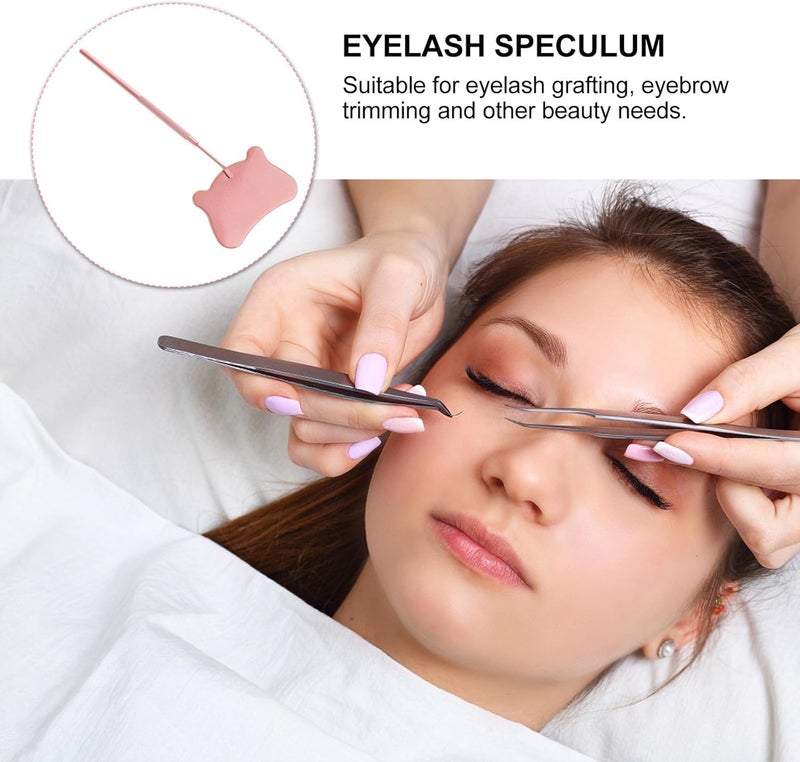 KICHOUSE Handheld Lash Mirror Stainless Steel Eyelash Inspection Mirror Cat Shape for Eyelash Extension Professional Tools Rose Gold - Image 3