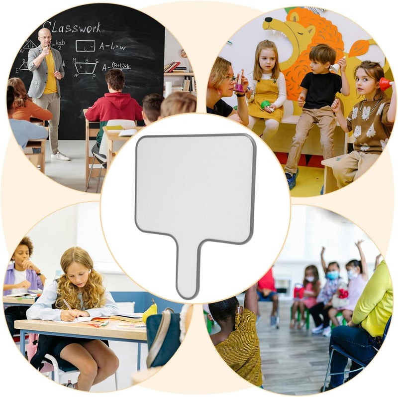 Bug proof seal Double Sided Handheld Dry Erase Board White Paddle with Gray Border Lightweight Erasable Writing Board for Classroom Interaction Voting Scoring and Quick Response in Sports Events Modern look Trendy budget practical design Easy store & transit build Scheduled warehouse deliver Diverse purchase plan Simple multi-feature universal build Easy clean surface Gulf approved global quality Trendy flexible practical build Salt resistant coating Popular practical build Upgraded classic design Permanent & temporary usable Trendy natural tone options Nationwide delivery Globally selected raw material Diverse operation compatible Multiple design variants Simplified versatile design Gulf market trial optimized design Cross part assemble fit Ready varied options Temp fluctuation resistant crafted quality Slow wear optimized quality - Image 4
