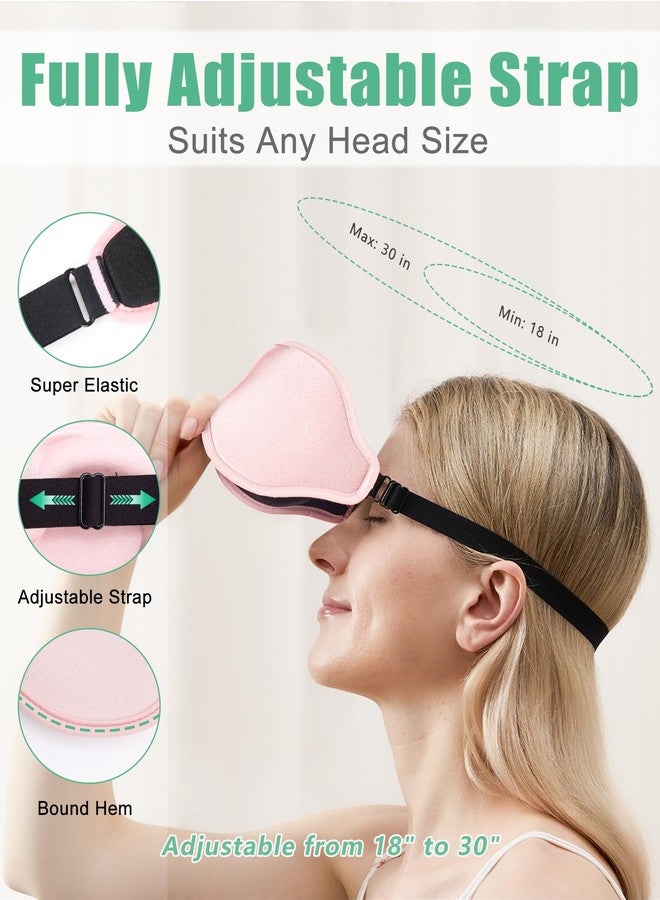 BeeVines 2 Pack 3D Contoured Sleep Mask Sleeping Eye Masks for Lash Extensions, Night Molded Mask with Adjustable Strap, 100% Block Light Eye Shade Cover for Traveling Yoga Nap - Image 4