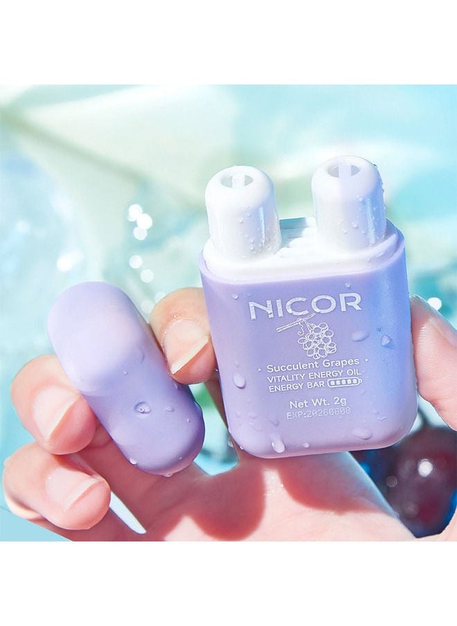 Nicor 1pc On-the-Go Portable Aromatherapy Nasal Inhaler Personal Diffuser Sniffer Stick With Essential Oils Refreshing Menthol for Stress Anxiety Relief Soothes Comforts Boosts Focus  - Image 3