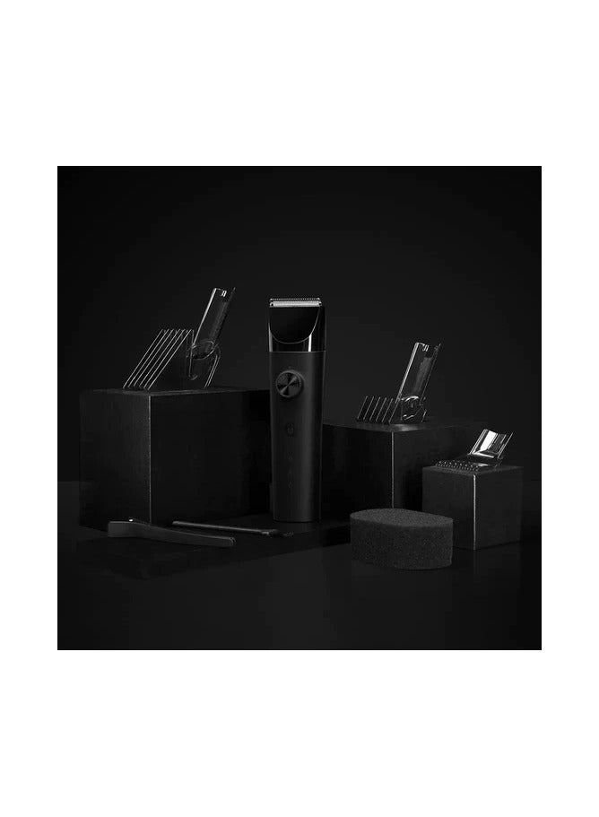 Xiaomi Haircut Clipper Durable Cordless Waterproof Power Hair Trimmer With 180min Long Endurance 2200mAh Capacity Battery, Low Noise Sharp Hair Shaver with Titanium Coated Ceramic Knifecut - Black - Image 2