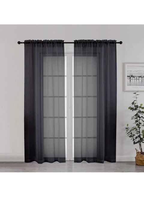 Chiffon curtains: a touch of elegance and softness in your home Size 140 x 250 cm