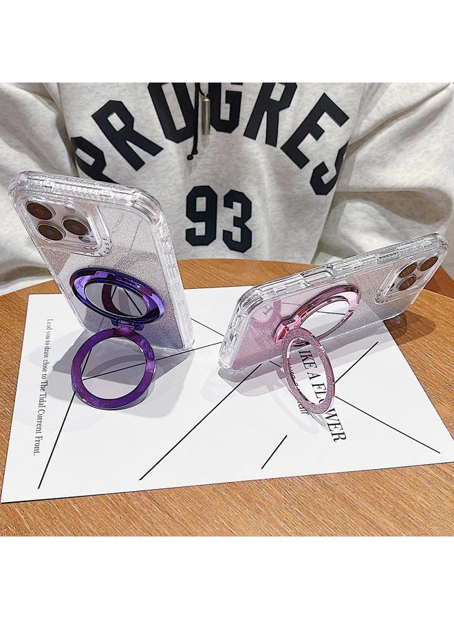 S-TOP Case For iPhone 13 Pro Mirror Holder Glitterr MagSafe Phone Case - Image 5