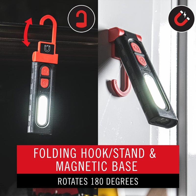 COAST PM100R 180Degree Rotating Worklight with Magnetic Base BlackRed - Image 3