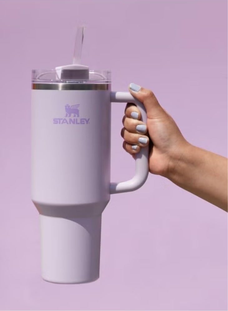 Stanley Stanley Quencher H2.0 FlowState Stainless Steel Vacuum Insulated Tumbler with Lid and Straw for Water, Iced Tea or Coffee, Smoothie and More, Violet, 40 oz - Image 1