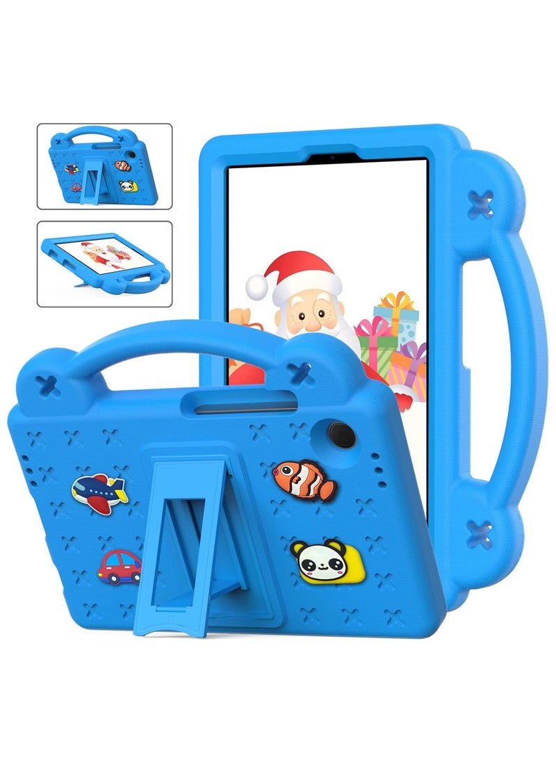 VKL - Compatible with Samsung Galaxy Tab A9 (2023), Shockproof Protective Case with Shoulder Strap Handle Holder, Lightweight EVA Kid-friendly, Drop Resistant (Blue) - Image 1