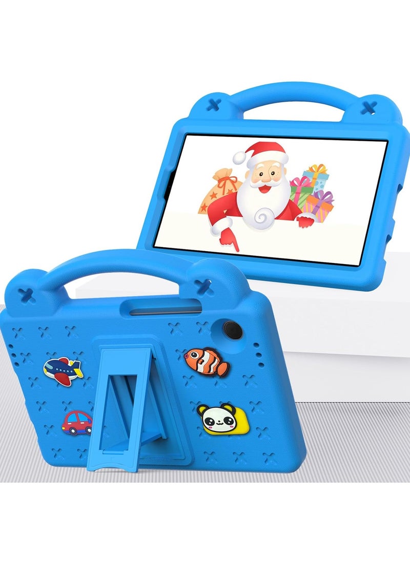 VKL - Compatible with Samsung Galaxy Tab A9 (2023), Shockproof Protective Case with Shoulder Strap Handle Holder, Lightweight EVA Kid-friendly, Drop Resistant (Blue) - Image 1