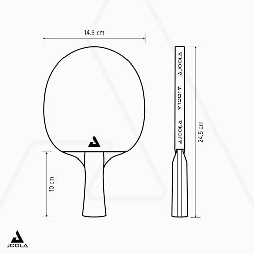 JOOLA طقم تنس طاولة خارجي JOOLA Vivid - 2 مضارب تنس طاولة خارجية، 3 كرات تنس طاولة خارجية، 1 حقيبة مضرب - طقم مضارب تنس طاولة مقاوم للعوامل الجوية للاستخدام مع طاولات تنس طاولة عالية الحجم وخارجية - Image 3