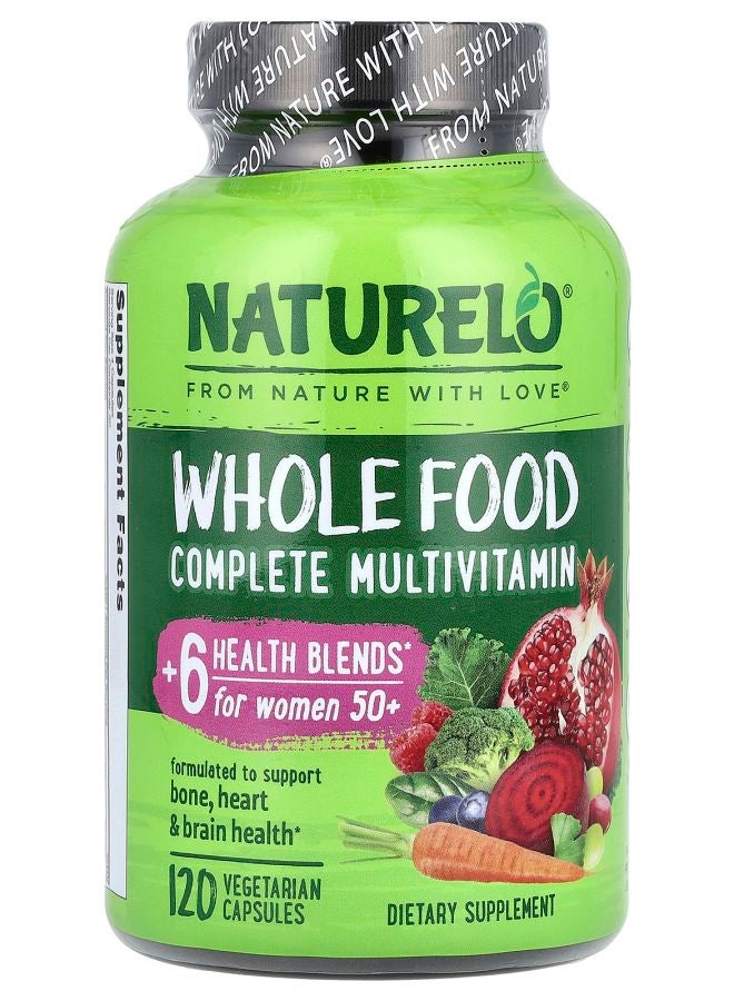 Whole Food Complete Multivitamin For Women 50+ 120 Vegetarian Capsules