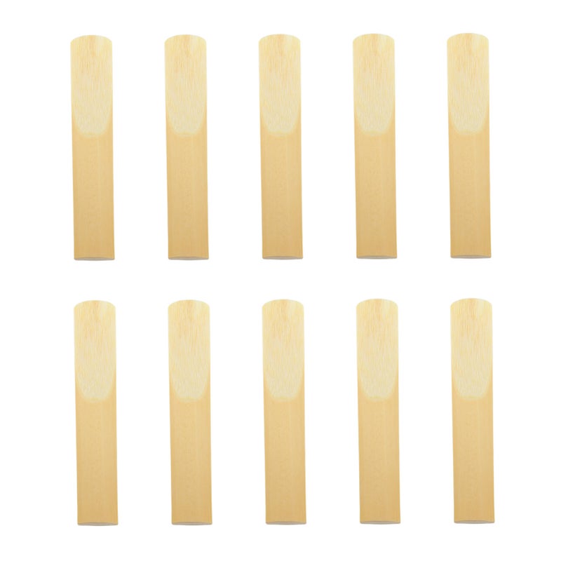 10Pcs Clarinet Reeds Produce Clear Sound Smoothing Light Portable Traditional Reeds for Clarinet Replacement Strength 2.5 - Image 1