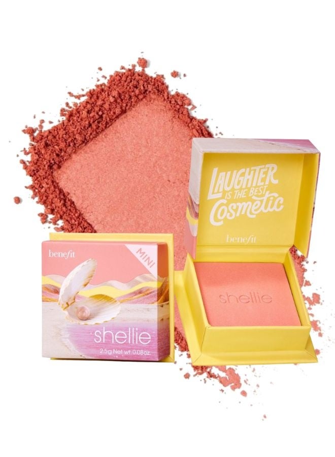 Benefit Cosmetics Silky-Soft Powder Blush – Warm Seashell Pink, Natural Satin Finish, Buildable Color, Lightweight & Long-Wearing, 2.5 g - Image 1