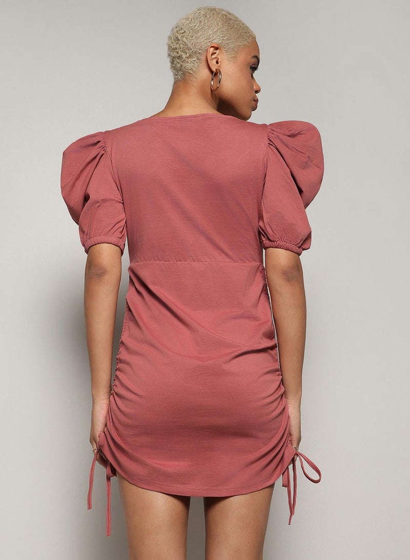 PINACOLADA Puff Sleeve Mini Dress  - Image 5
