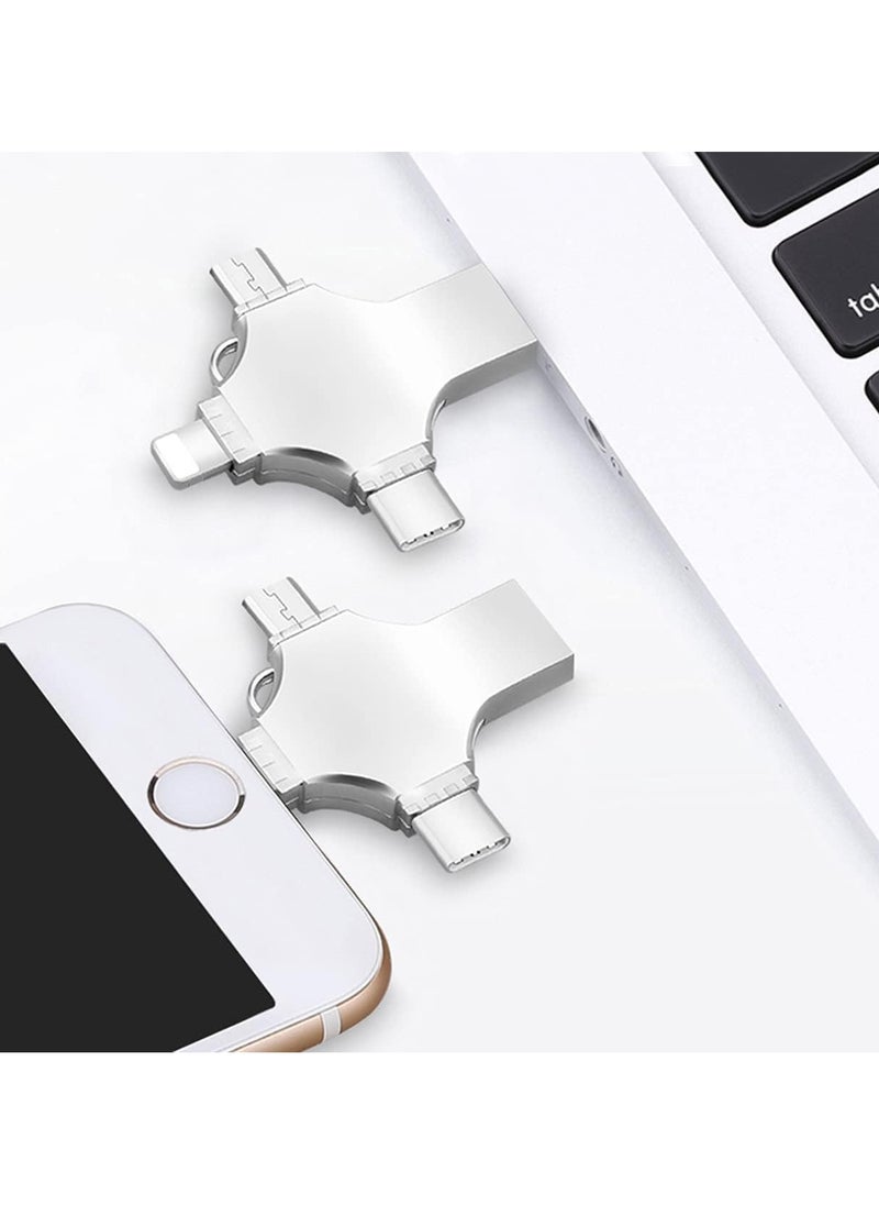 Flash Drive - 2TB OTG 4 in 1 USB Flash Drive for iPhone,External Storage Thumb Drive Photo Stick USB 3.0 Memory Stick Jump Drive PhotoStick for iPad, Android,PC - Image 1
