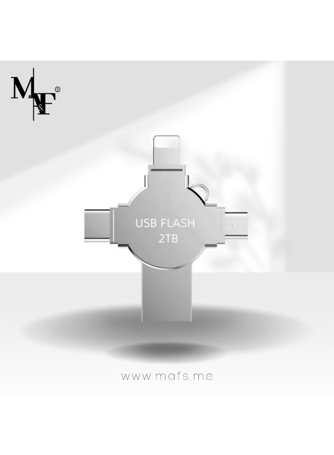 M.A&F's 2TB OTG 4 in 1 USB Flash Drive for iPhone,External Storage Thumb Drive Photo Stick USB 3.0 Memory Stick Jump Drive PhotoStick for iPad, Android,PC - Image 1