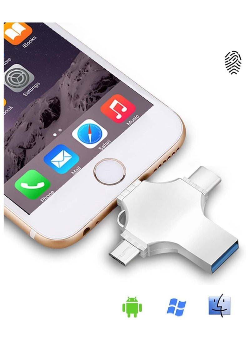 M.A&F's 2TB OTG 4 in 1 USB Flash Drive for iPhone,External Storage Thumb Drive Photo Stick USB 3.0 Memory Stick Jump Drive PhotoStick for iPad, Android,PC - Image 4
