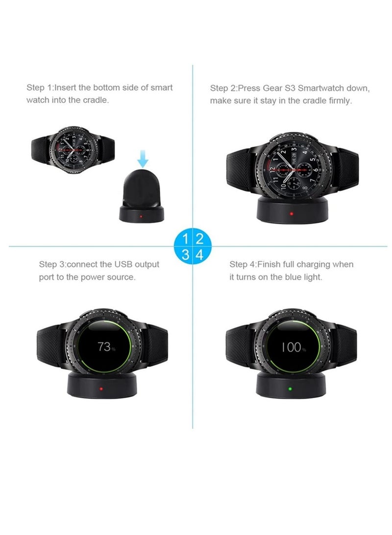 ELTRAZONE Wireless Charging Dock Cradle Charger compatible with Samsung Gear S3 for Samsung G2 Watch  - Image 3