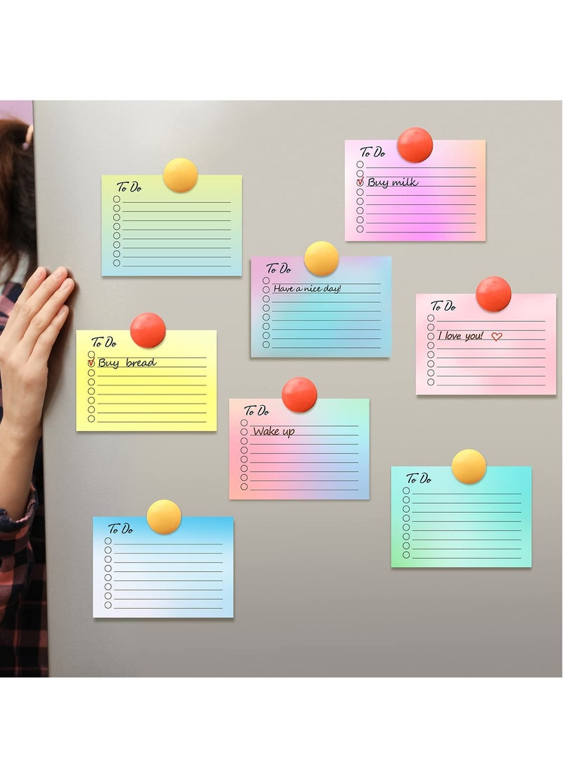 9-Pack Assorted Color Lined Sticky Notes, 3 x 4 Inch Self-Stick Memo Pads for To-Do Lists, Planner Reminders, Studying, Home Office, and School Supplies (Gradient Colors)
