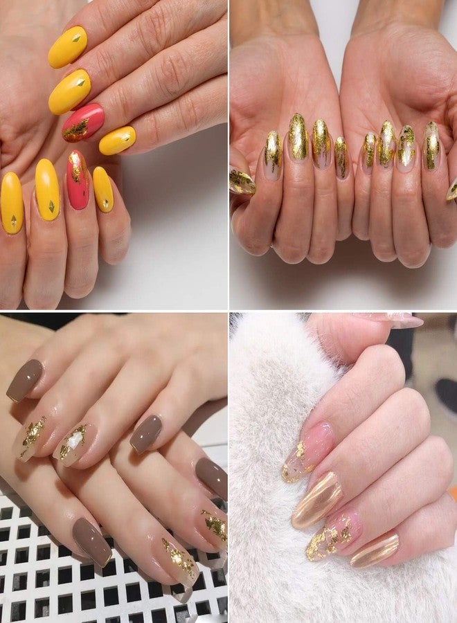 Yokilly 10 Sheets Holographic Nail Art Foil Transfer Stickers - Metallic Color Print Nail Decals 3D Self-Adhesive Stickers DIY Manicure Decoration Kit - Image 3