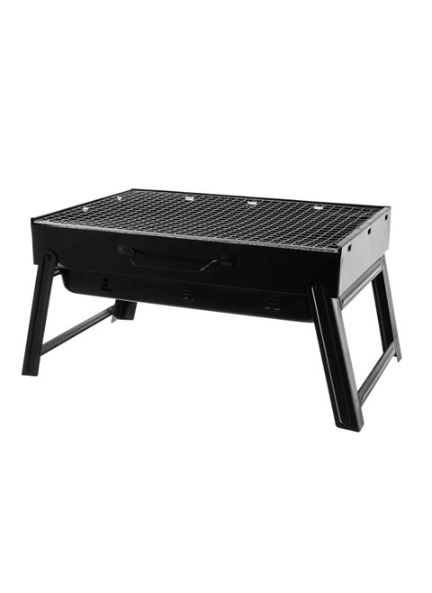 Foldable metal barbecue charcoal hopper, size 43/29/24 cm