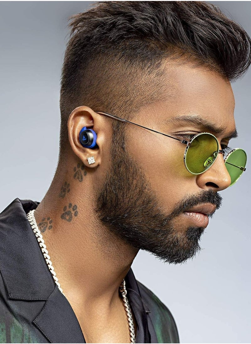 boAt - boAt Airdopes 441 TWS Ear-Buds with IWP Technology, Immersive Audio, Up to 30H Total Playback, IPX7 Water Resistance, Super Touch Controls, Secure Sports Fit & Type-C Port(Blue) - Image 1
