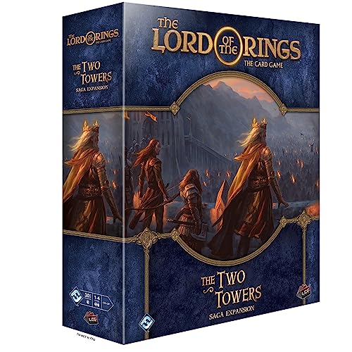 Asmodee The Lord of The Rings The Card Game The Two Towers SAGA Expansion - Cooperative Adventure Game, Strategy Game, Ages 14+, 1-4 Players, 30-90 Min Playtime - Image 1